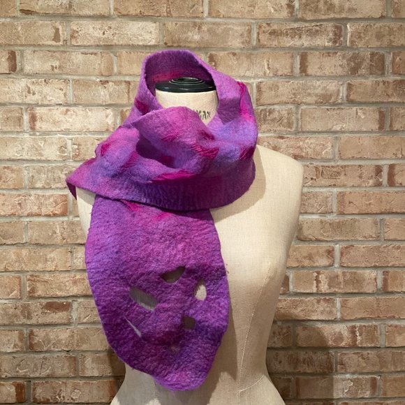 Hand Felted Scarf - Picture 3 of 4